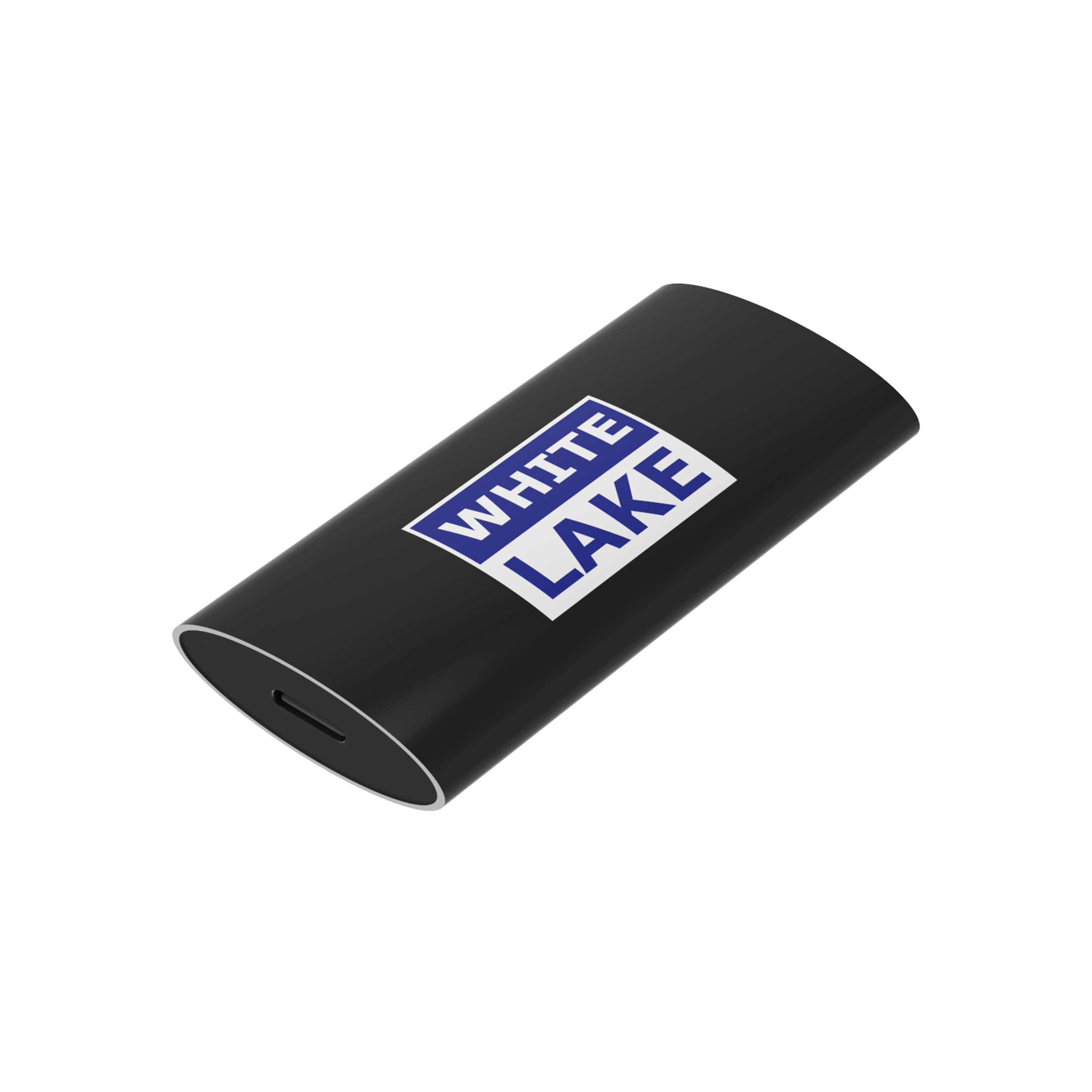 White Lake Compact External SSD Silver